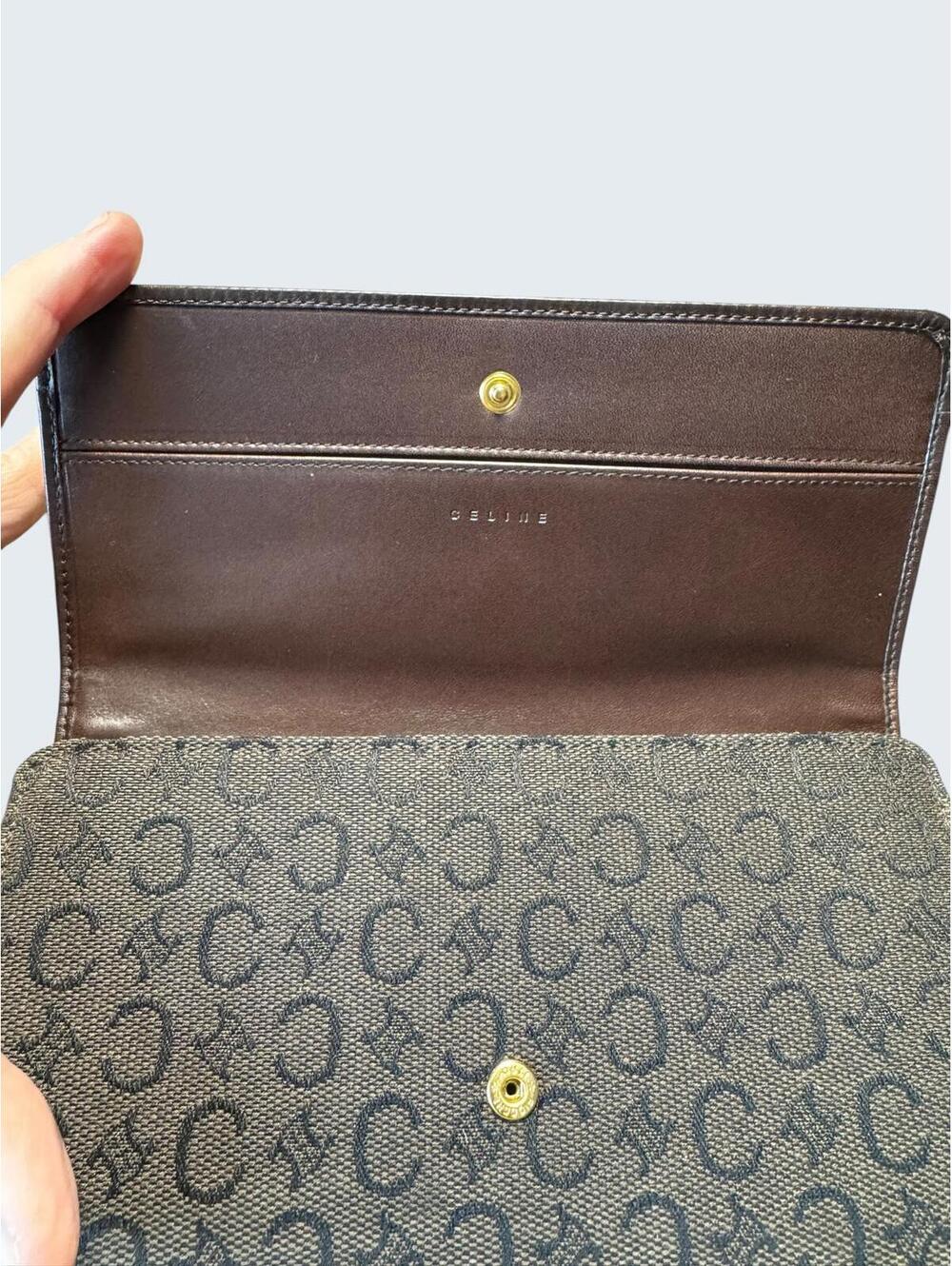 Vintage Celine Macadam Canvas Continental Wallet – Brown - Picture 5 of 7